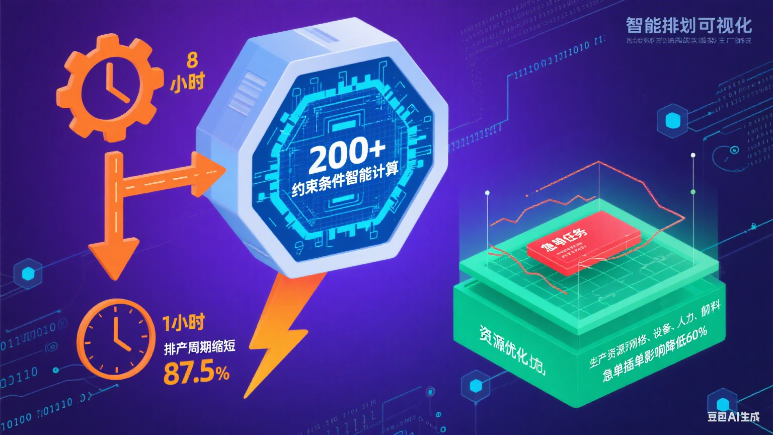 APS高级排产示意图