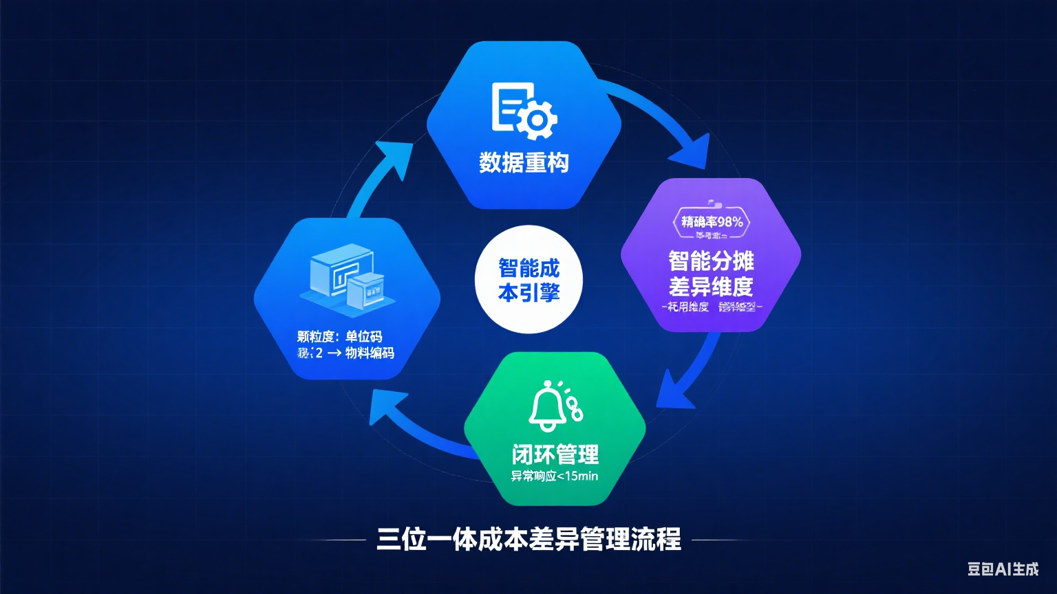 三位一体智能成本引擎流程图